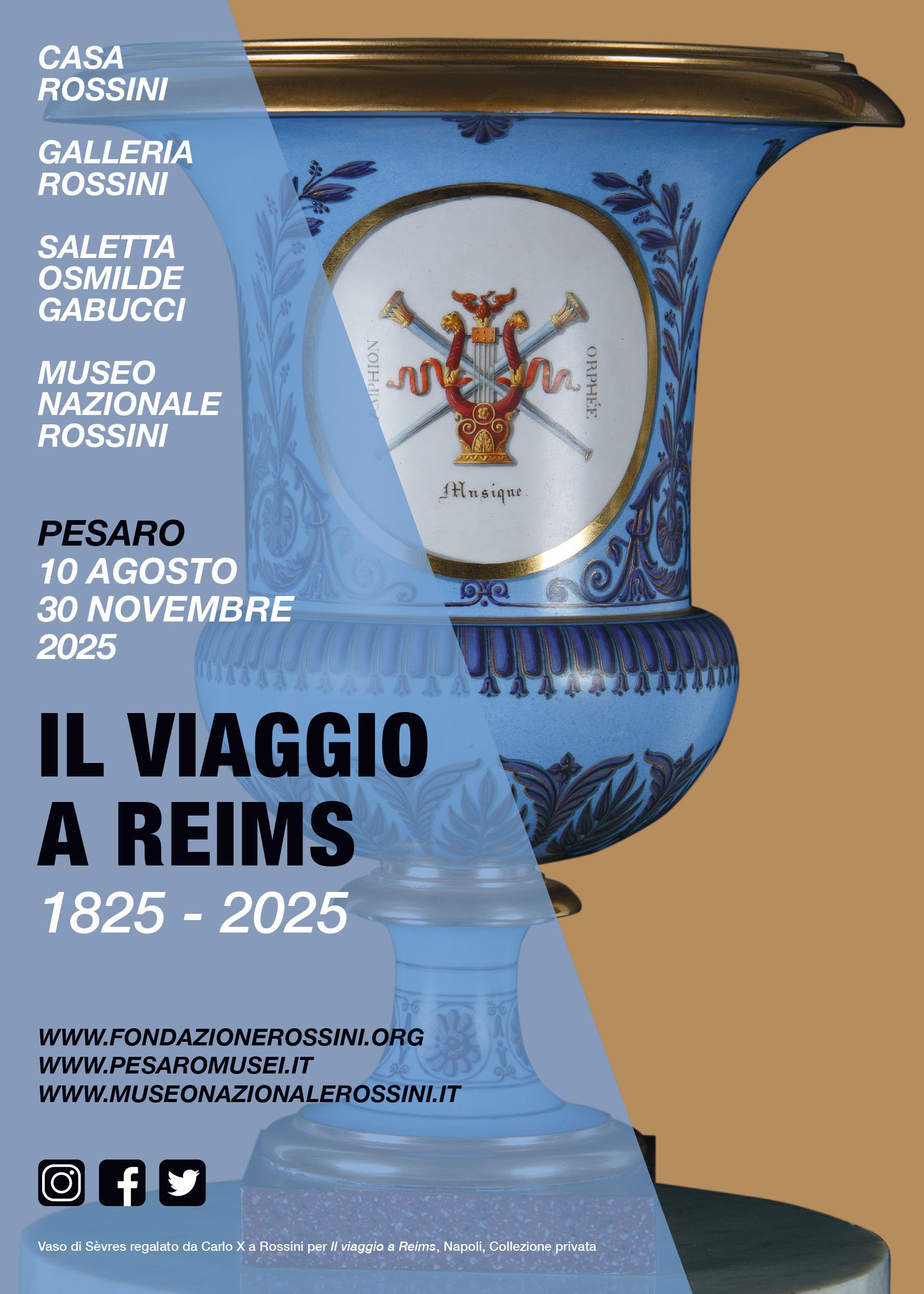 Locandina mostra Viaggio a Reims